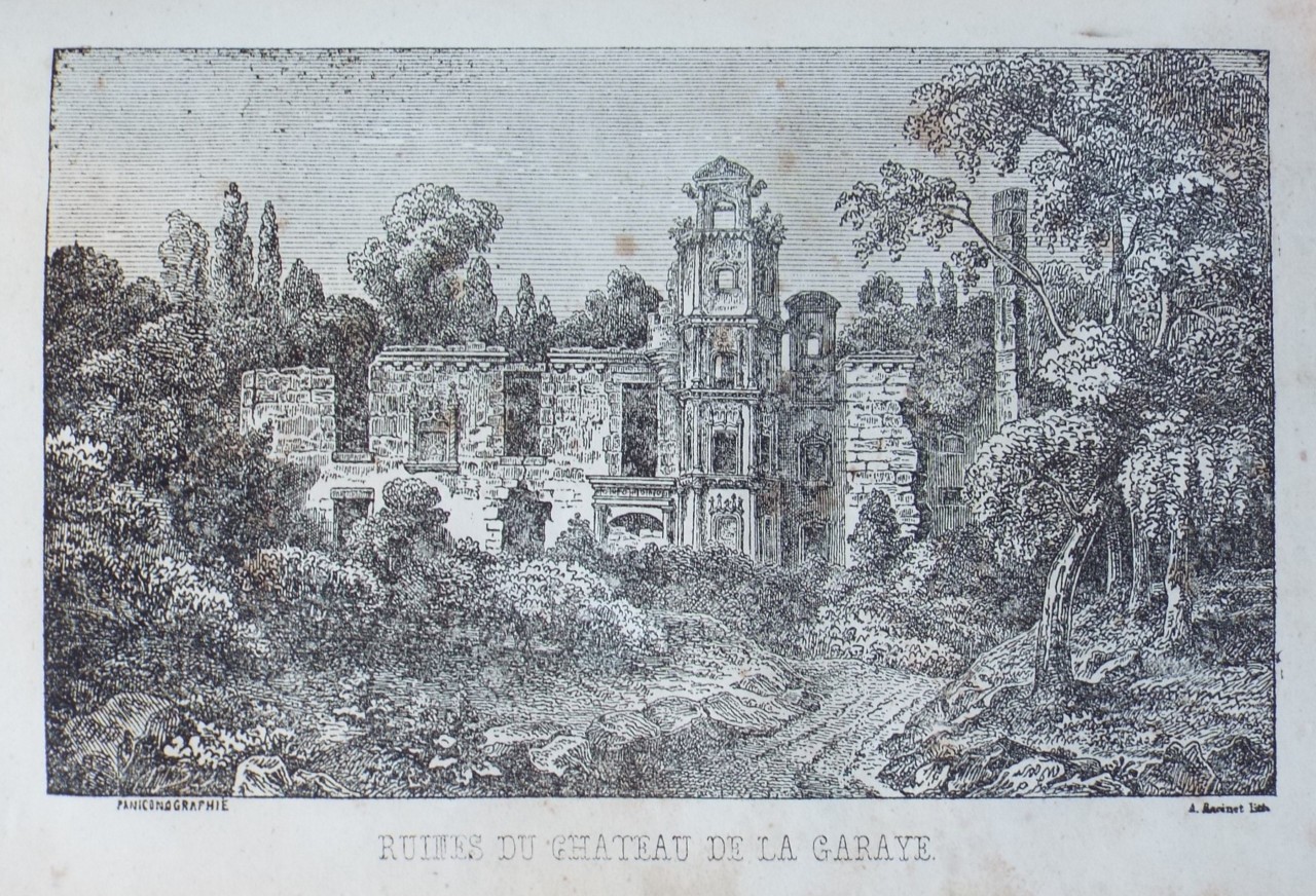 Paniconograph - Ruines du Chateau de la Garaye. - Racinet