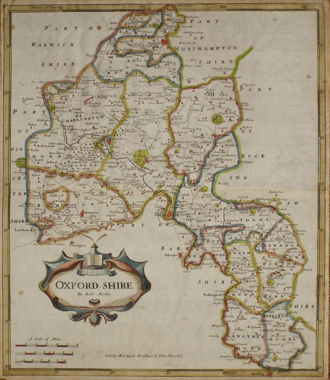 Map of Oxfordshire - Morden