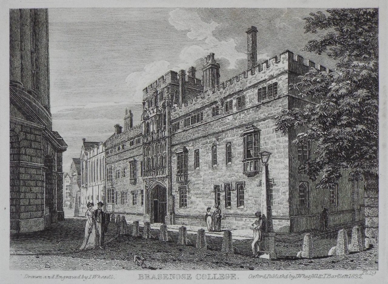 Print - Brasenose College. - Whessell