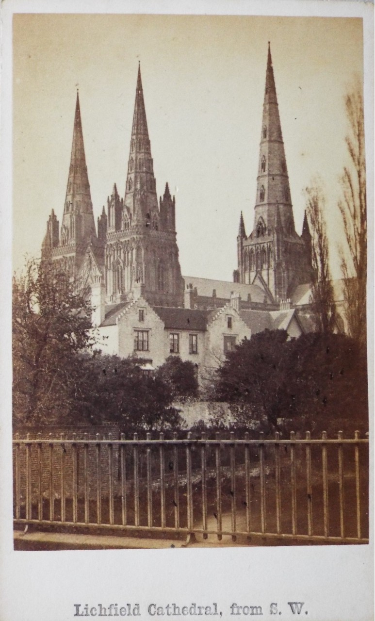 Photograph - Lichfield Cathedral, from S. W.