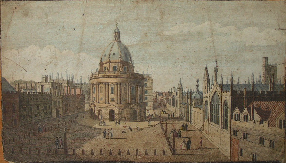 Print - A View of Ratcliffs Library in the City of Oxford with All Souls College on the Right & Brazen Nose College on the Left - Boydell