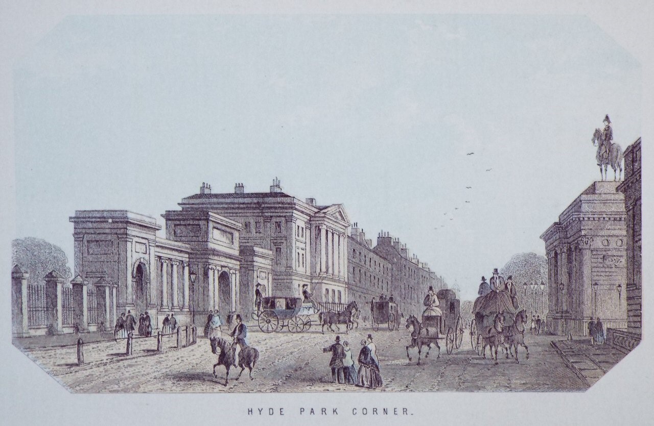 Chromo-lithograph - Hyde Park Corner.