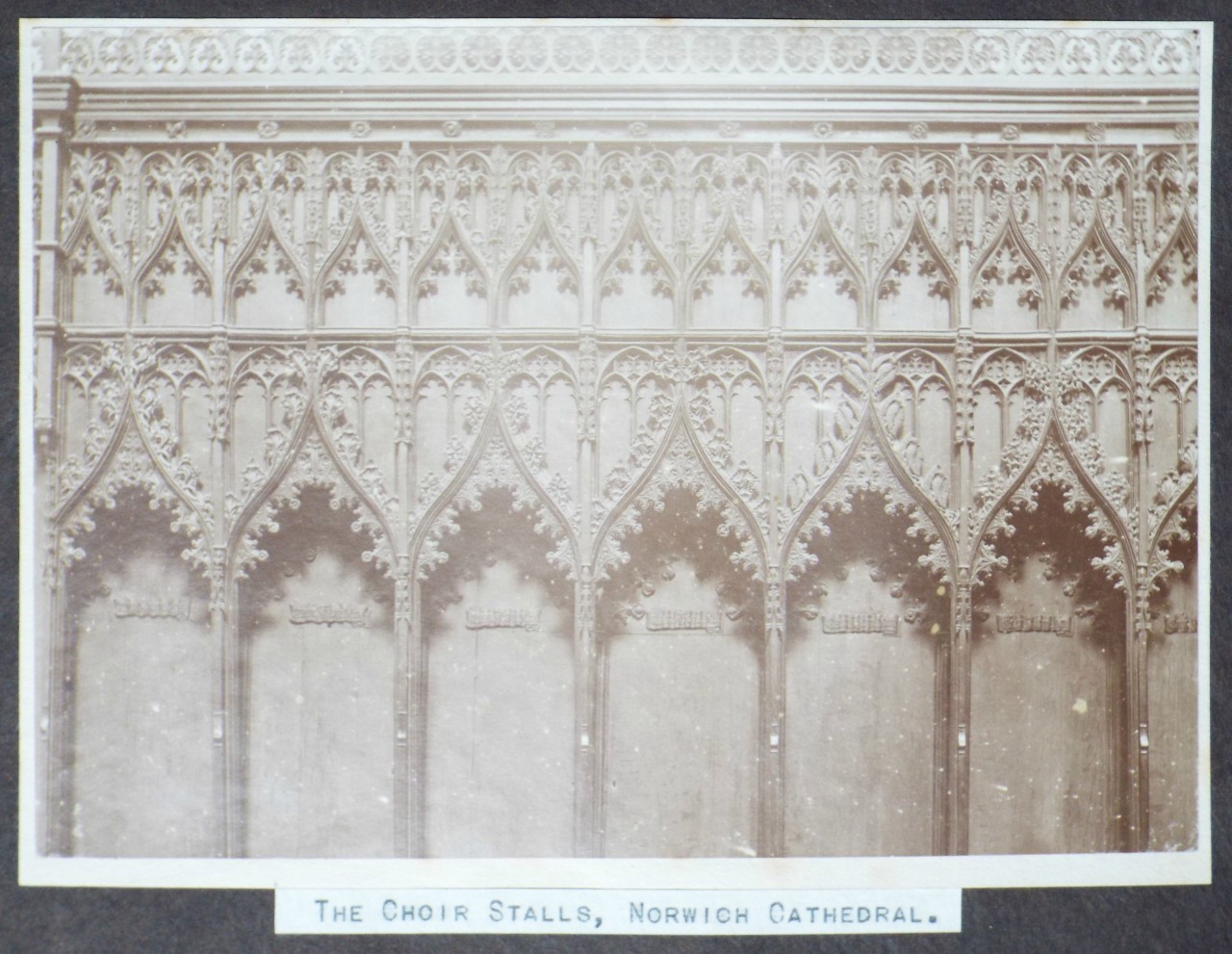 Photograph - The Choir Stalls, Norwich Cathedral.