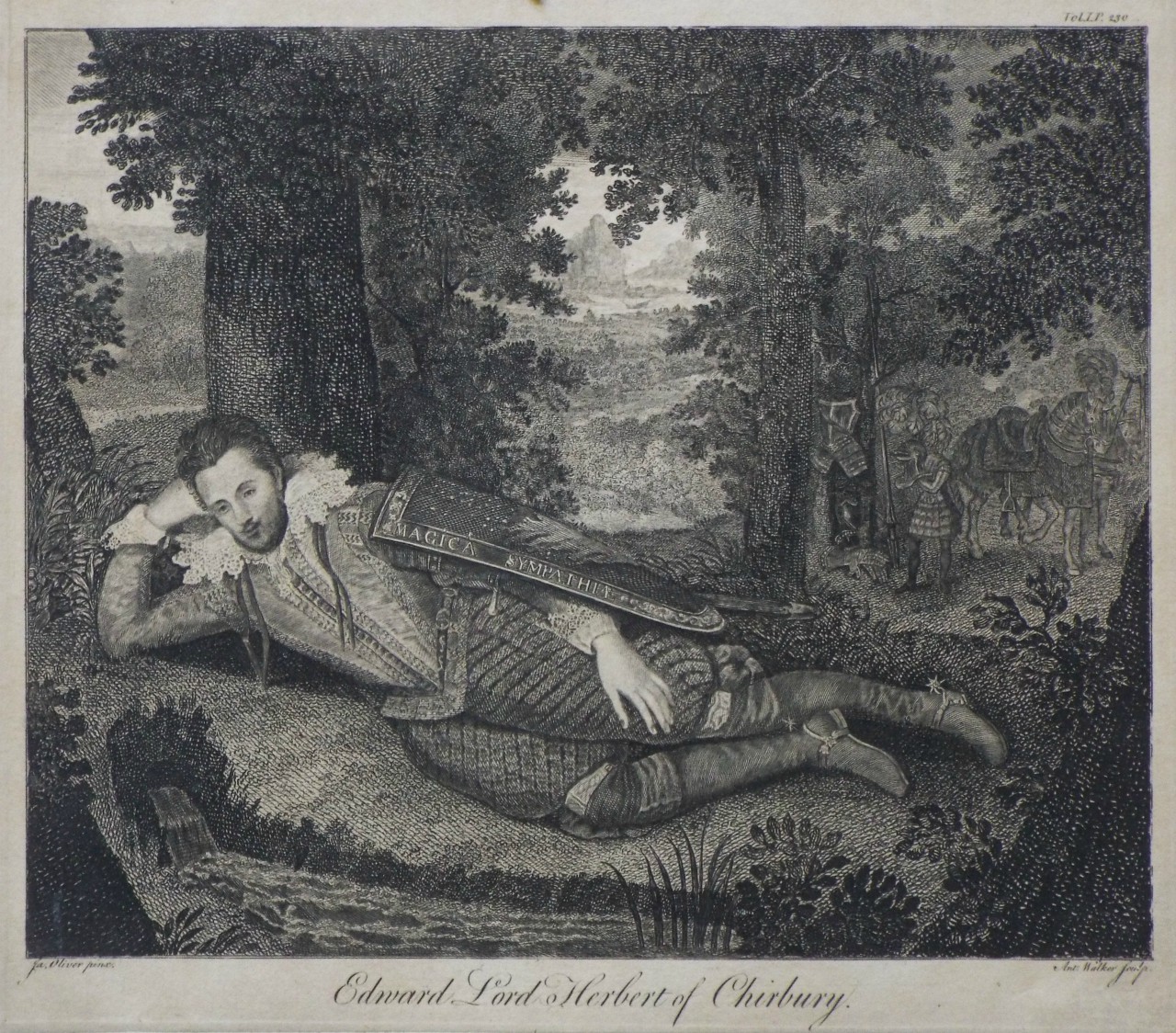 Print - Edward Lord Herbert of Chirbury. - Walker