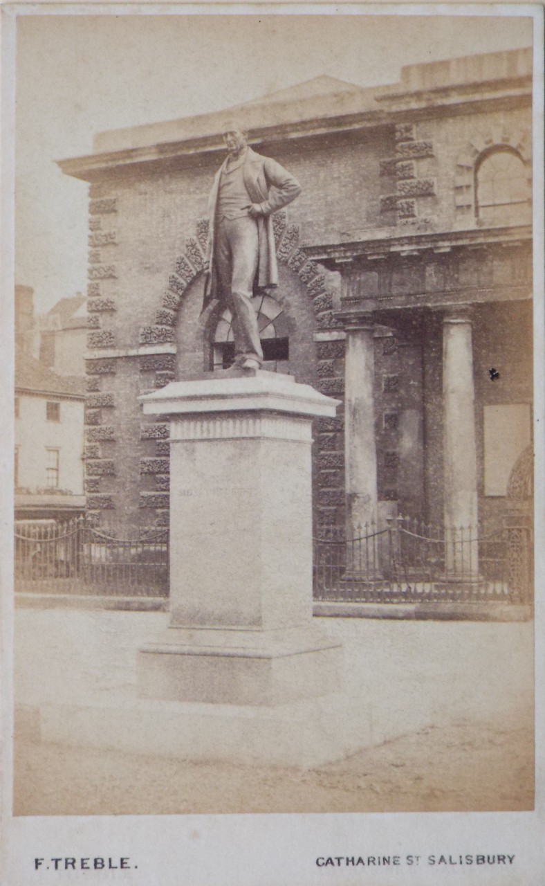 Photograph - Statue of Lord Herbert, Salisbury
