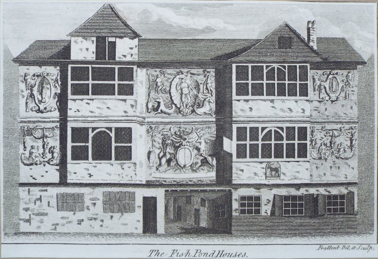 Print - The Fish Pond Houses. - 