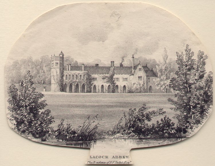 Lithograph - Lacock Abbey. The residence of H.F.Talbot Esqr