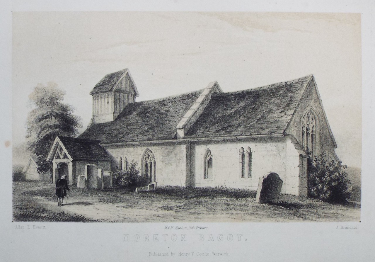 Lithograph - Moreton Bagot. - Brandard