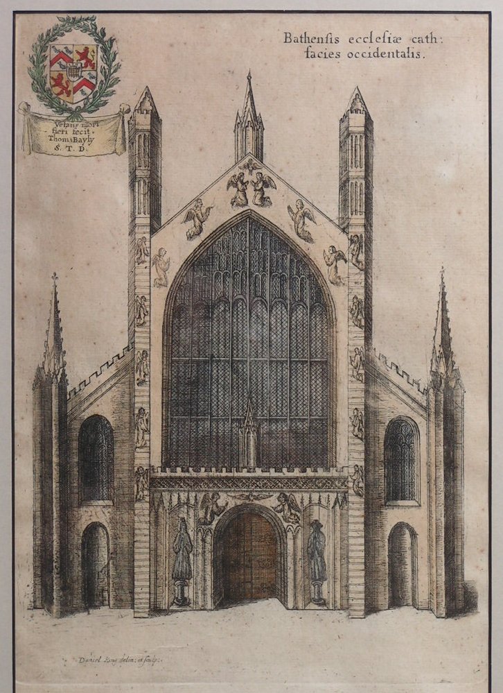 Print - Bathensis ecclesiae cath: facies occidentalis. - King