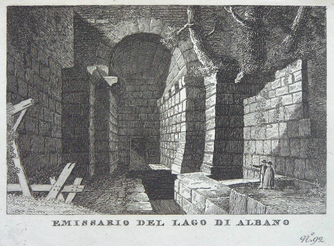 Print - Emissario del Lago di Albano