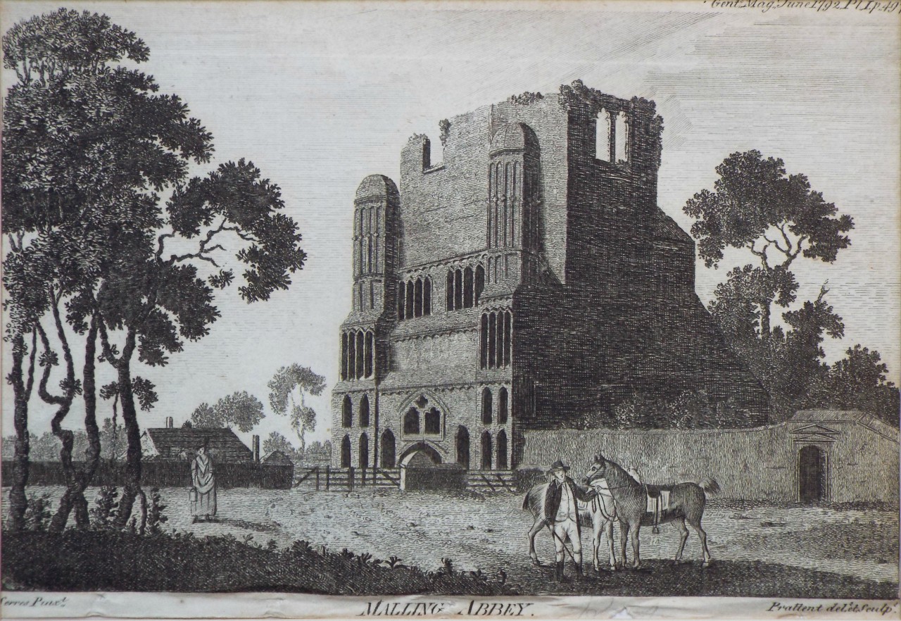 Print - Malling Abbey. - 