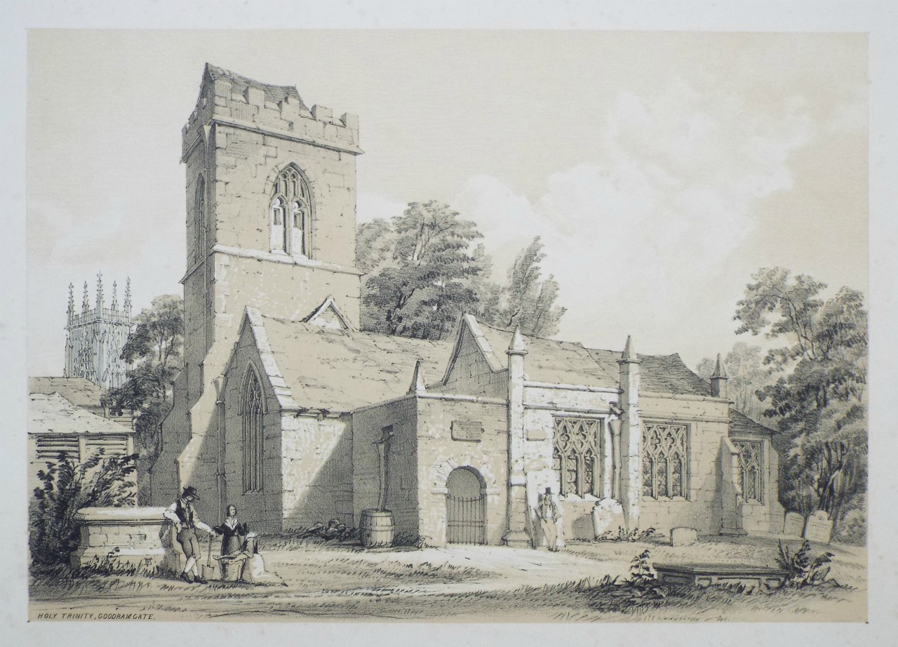 Lithograph - Holy Trinity, Goodramgate. - Monkhouse