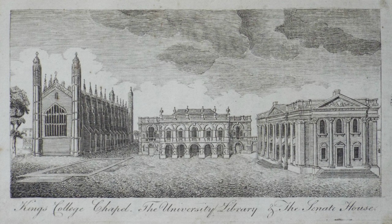 Print - Kings College Chapel, The University Library & the Senate House.