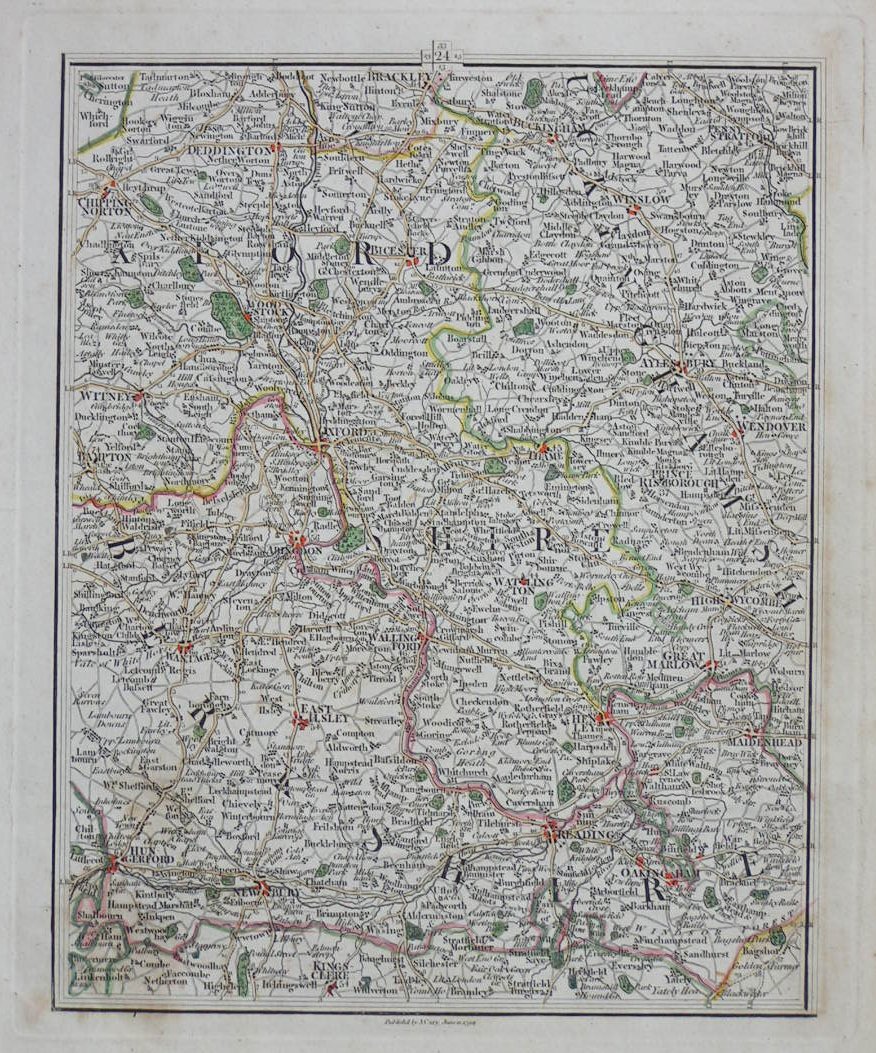 Print - 24 (Oxfordshire etc) - Cary