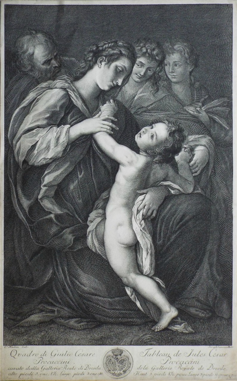 Print - Quadro di Giulio Cesare Procaccini. Tableau de Jules Cesar Procaccini. - Cameratus