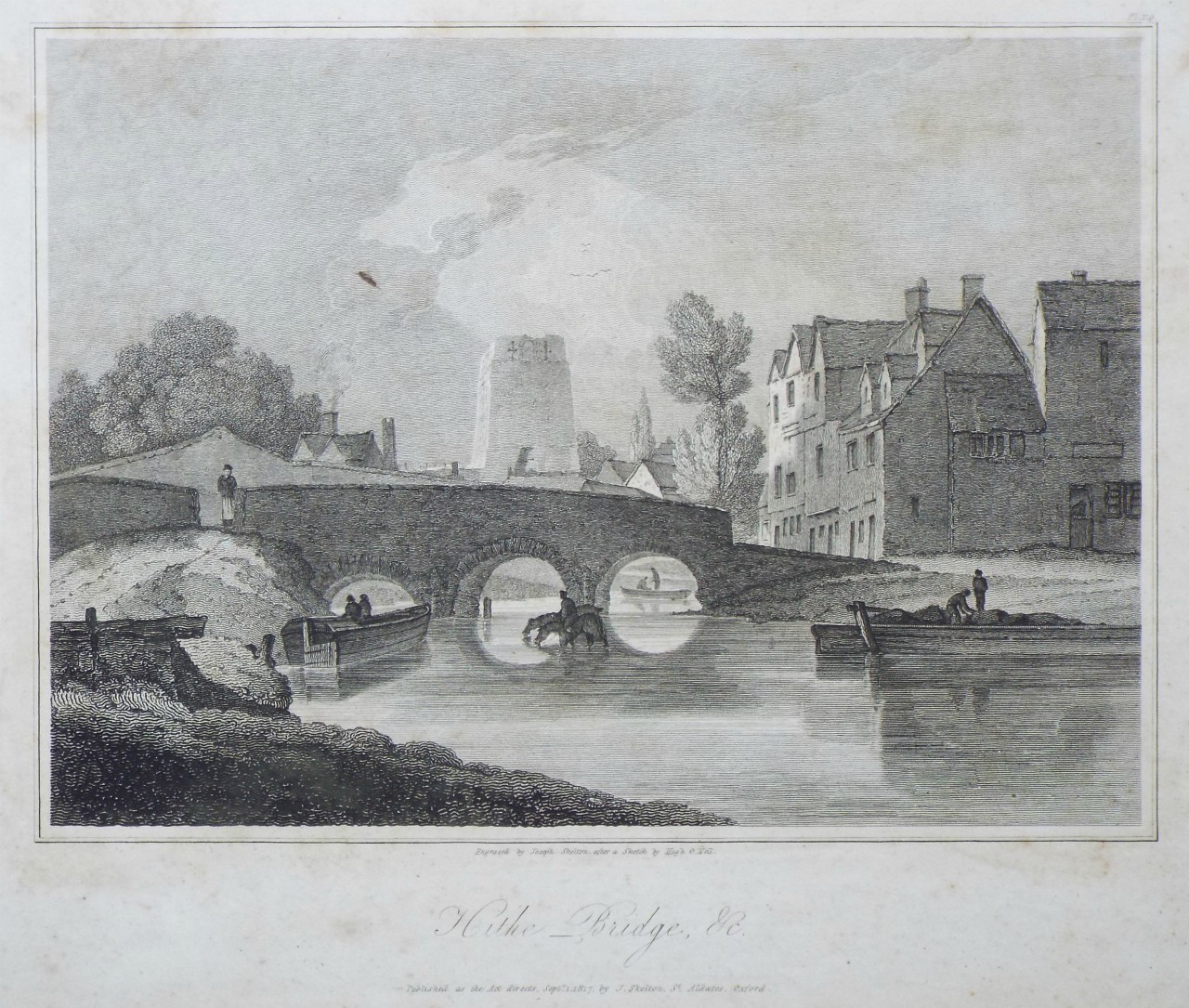 Print - Hithe Bridge, &c. - Skelton
