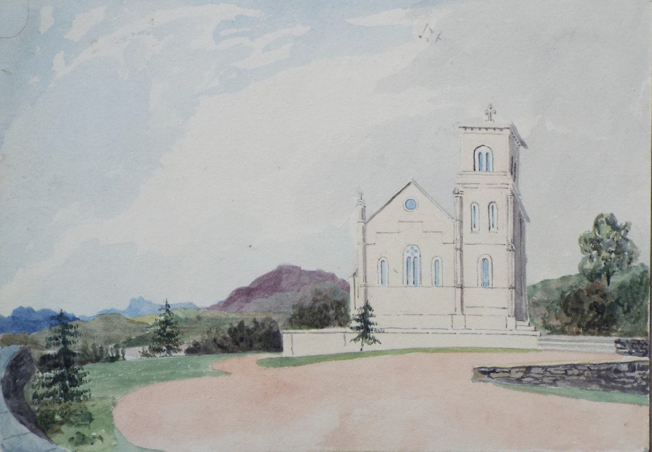 Watercolour - Unidentified church