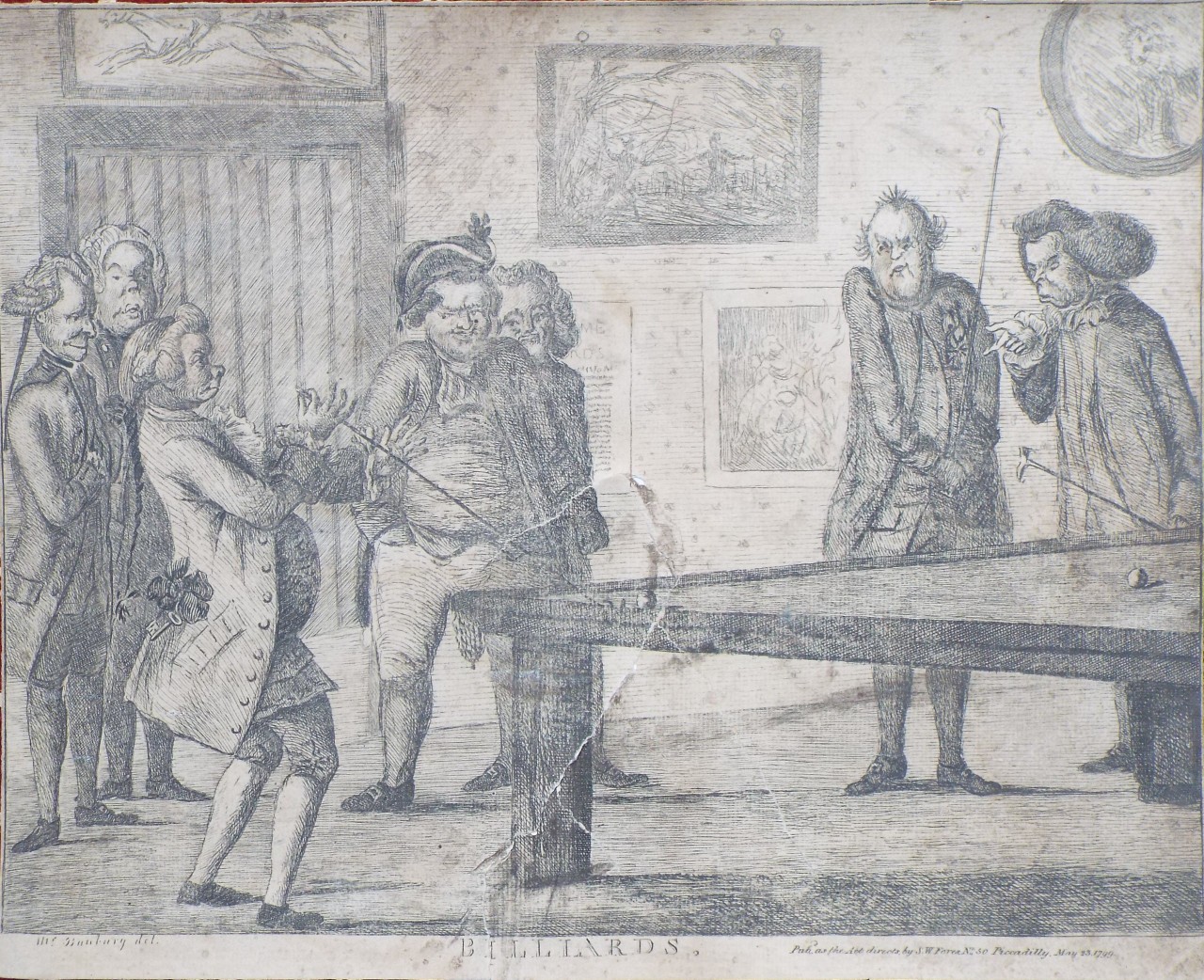 Etching - Billiards.