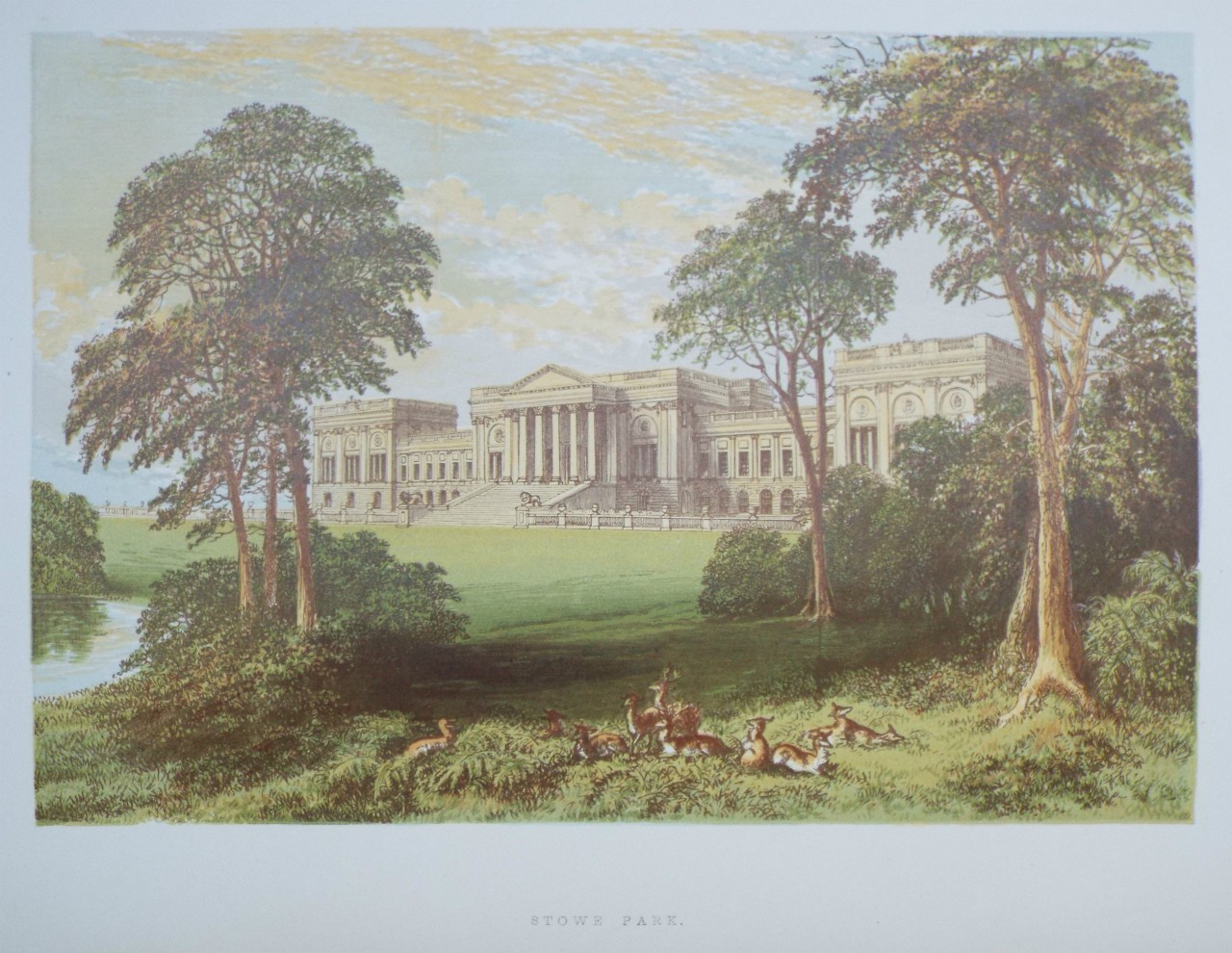 Chromo-lithograph - Stowe Park.