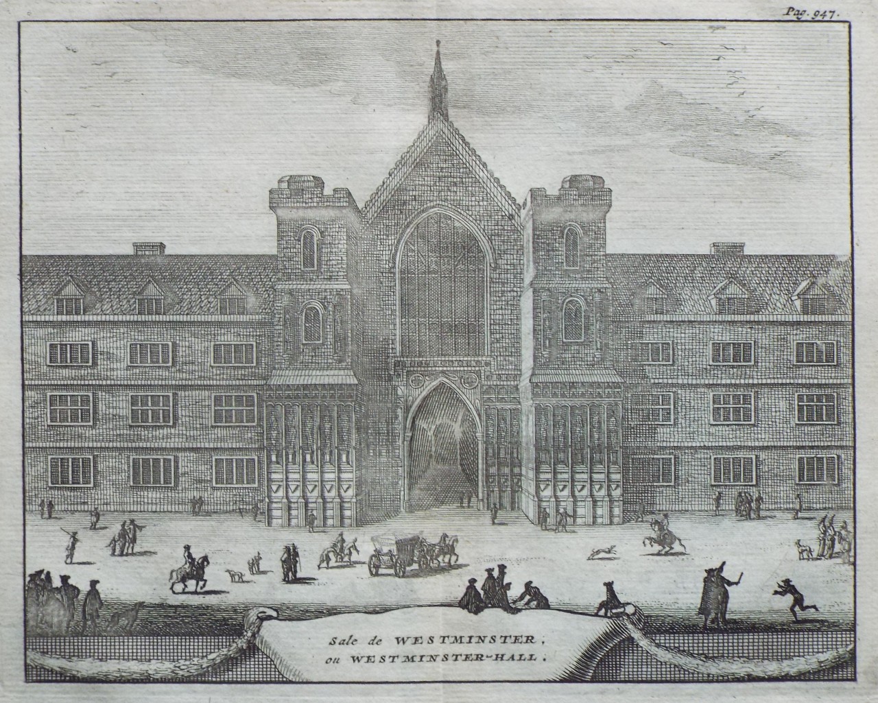 Print - Sale de Westminster, ou Westminster-Hall.