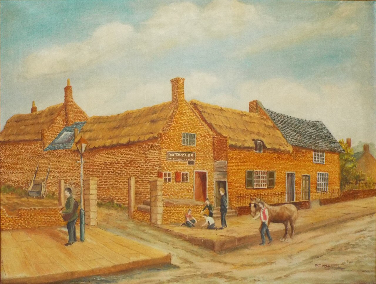 Watercolour - (The Old White Horse Inn, Derby)