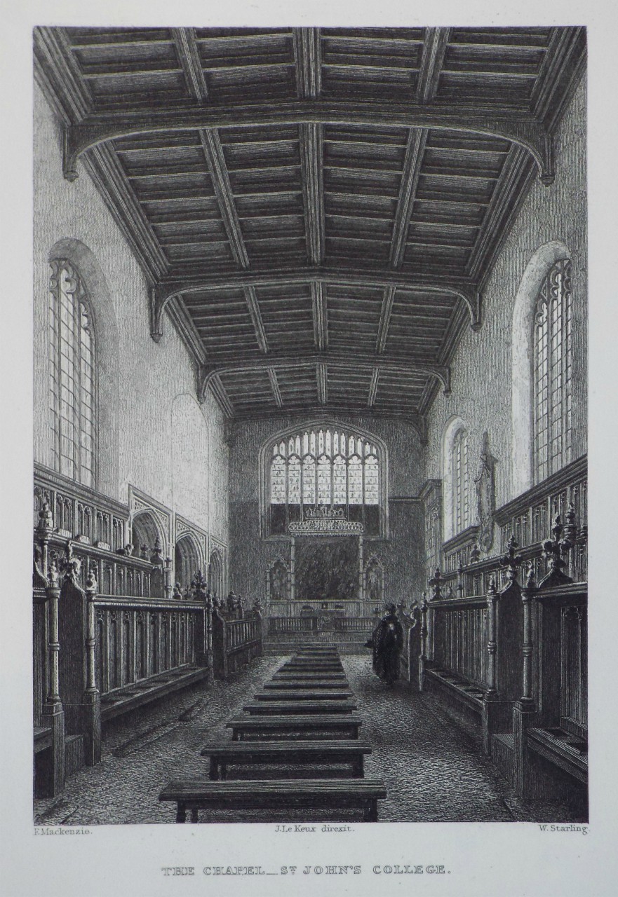 Print - The Chapel - St. John's College. - Starling
