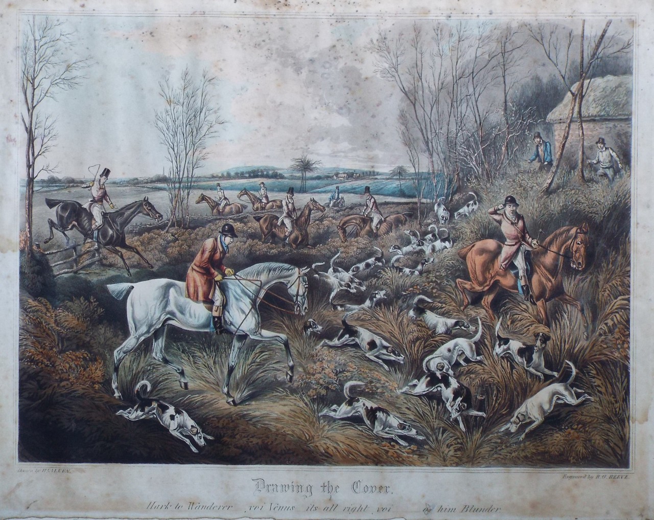 Aquatint - Drawing the Cover. - Reeve