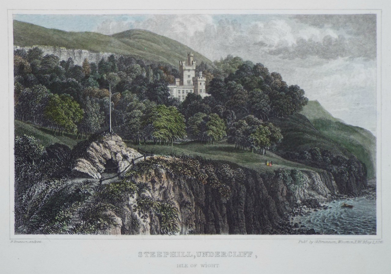 Print - Steephill, Undersliff, Isle of Wight. - Brannon