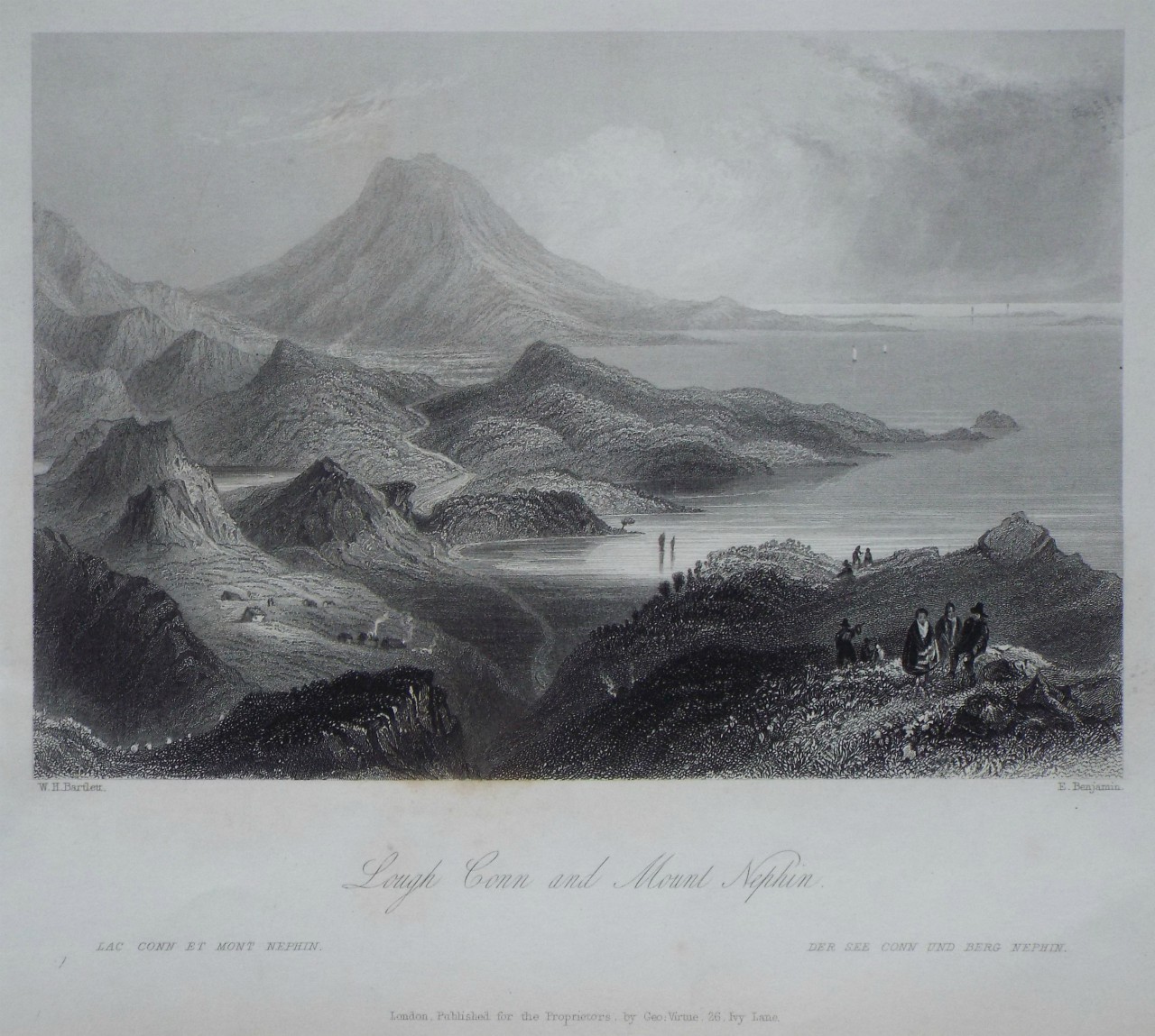 Print - Lough Conn and Mount Nephin. - Benjamin