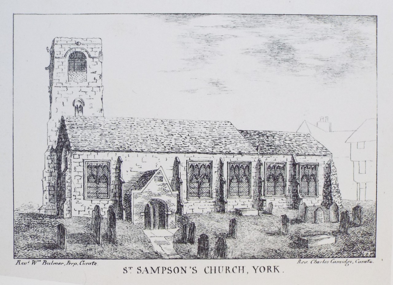 Lithograph - St. Sampson's Church, York.