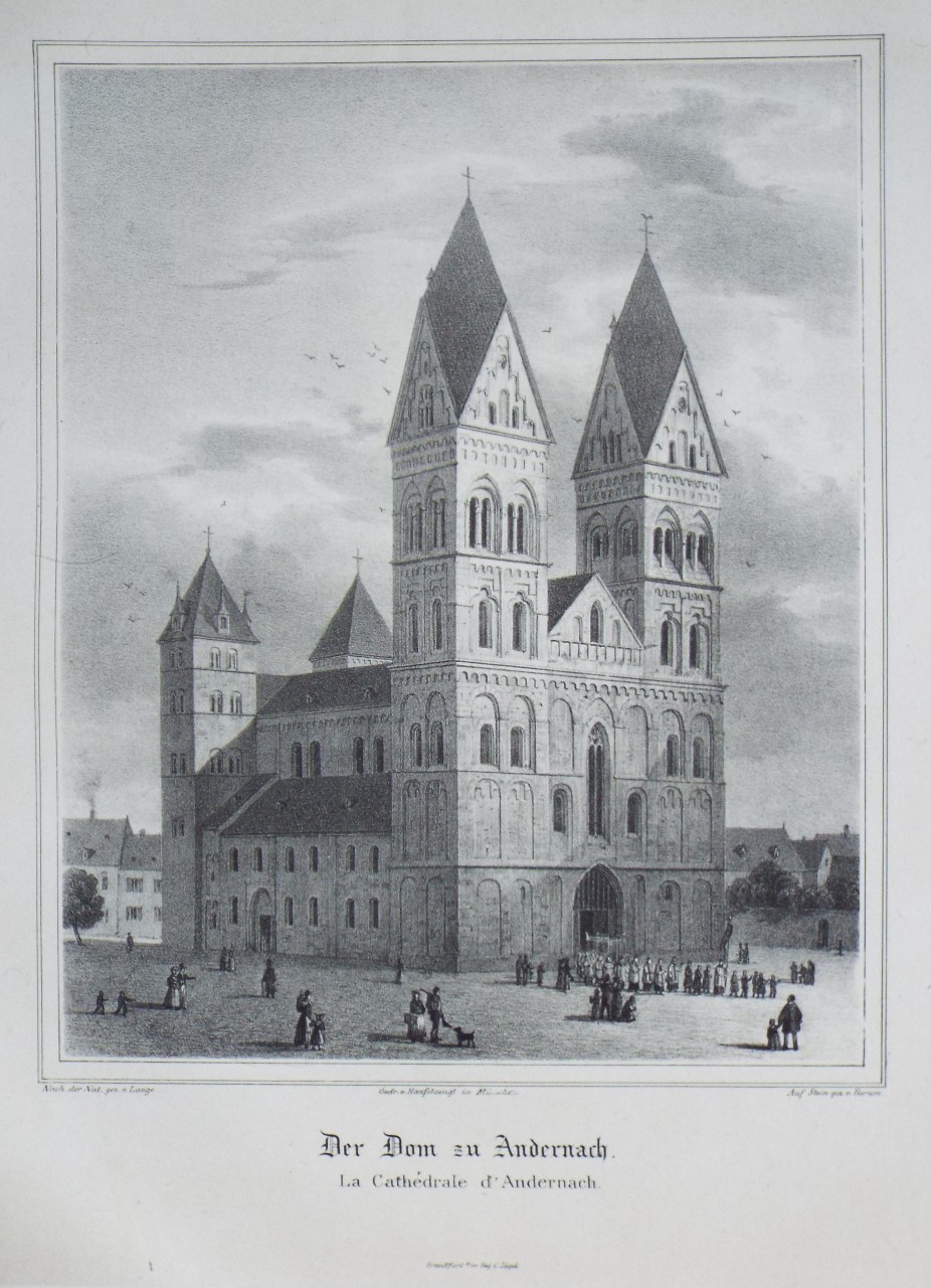 Lithograph - Der Dom in Andernach.
La Cathedrale d' Andernach. - Borum