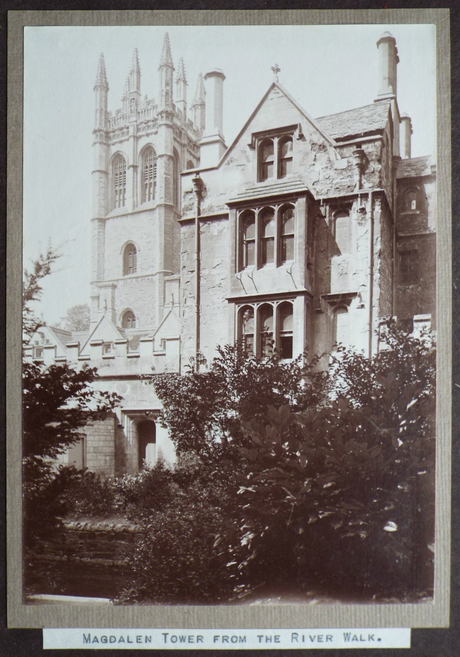 Photograph - Magdalen Tower from the River Walk.