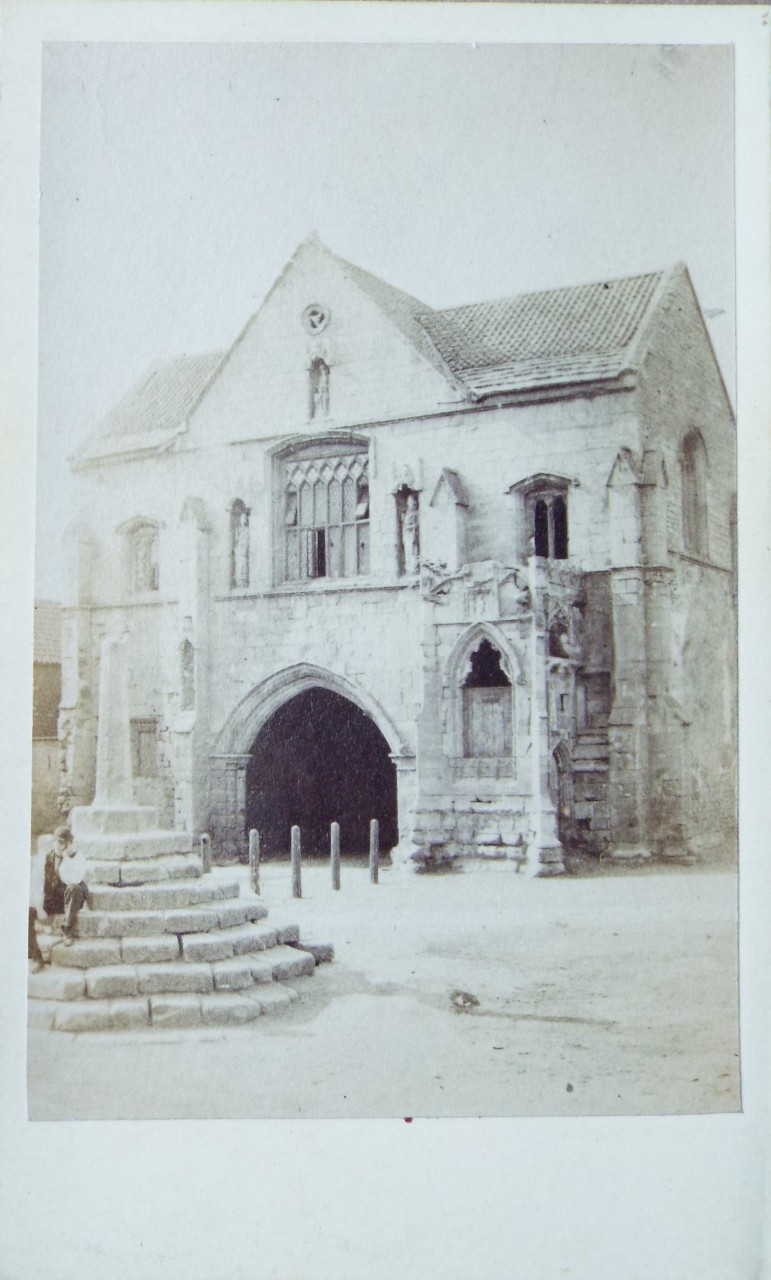 Photograph - Worksop Priory Gatehouse and Cross