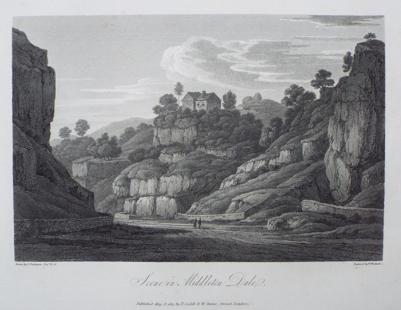 Print - Scene in Middleton Dale. - Woolnoth