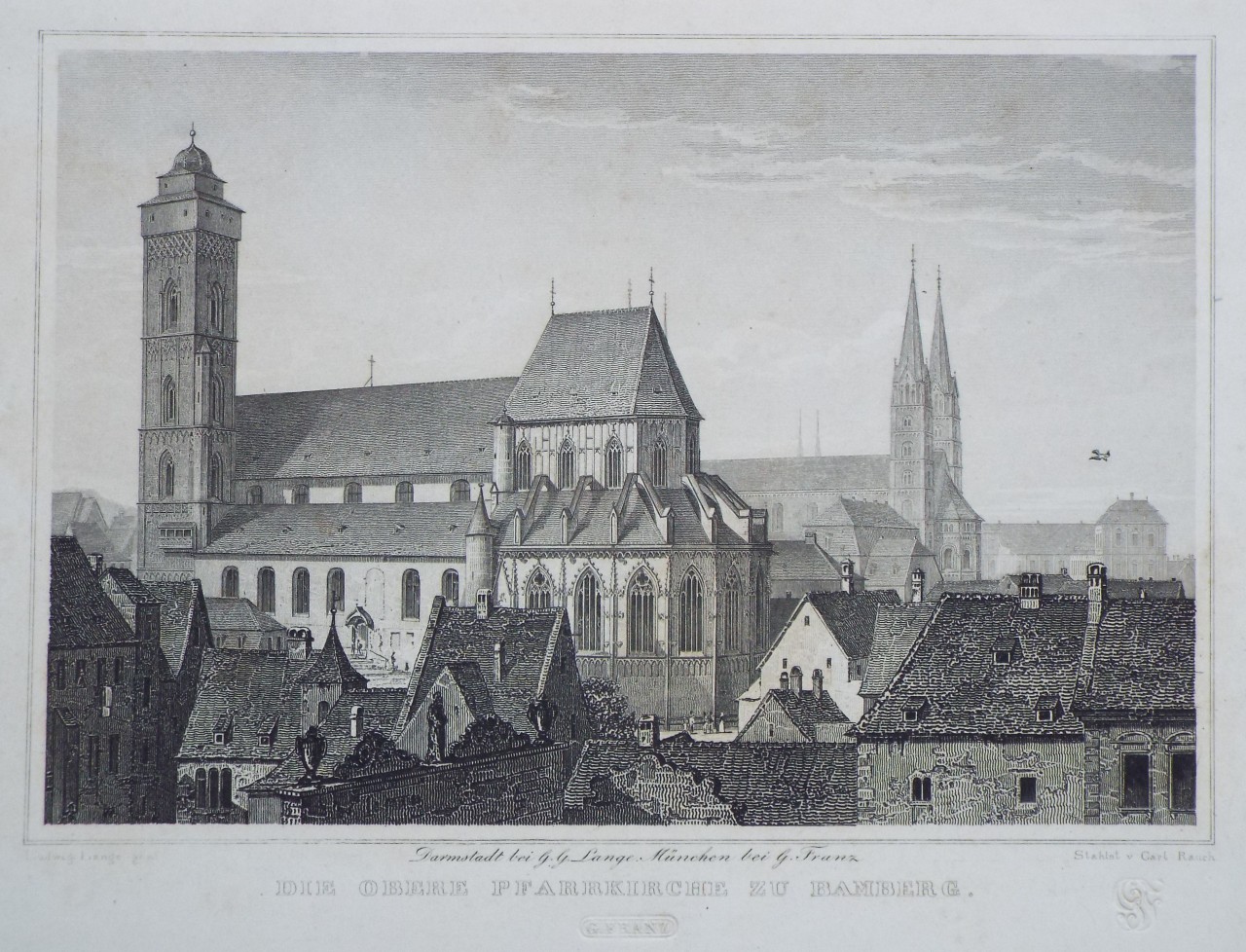Print - Die Obere Pfarrkirche zu Bamberg. - Rauch