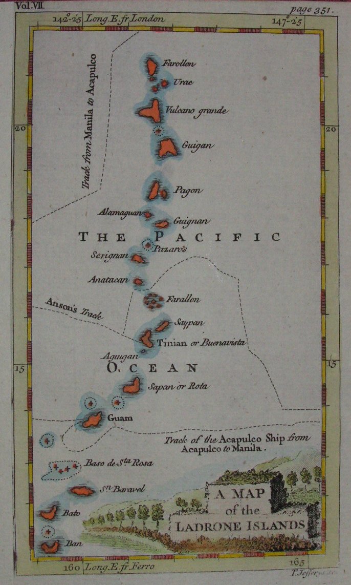 Map of Ladrone Islands