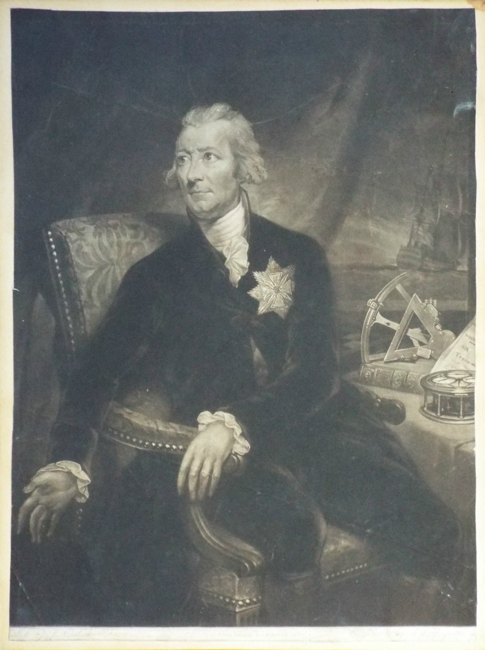 Mezzotint - His Excellency Count Bruhl - Reynolds