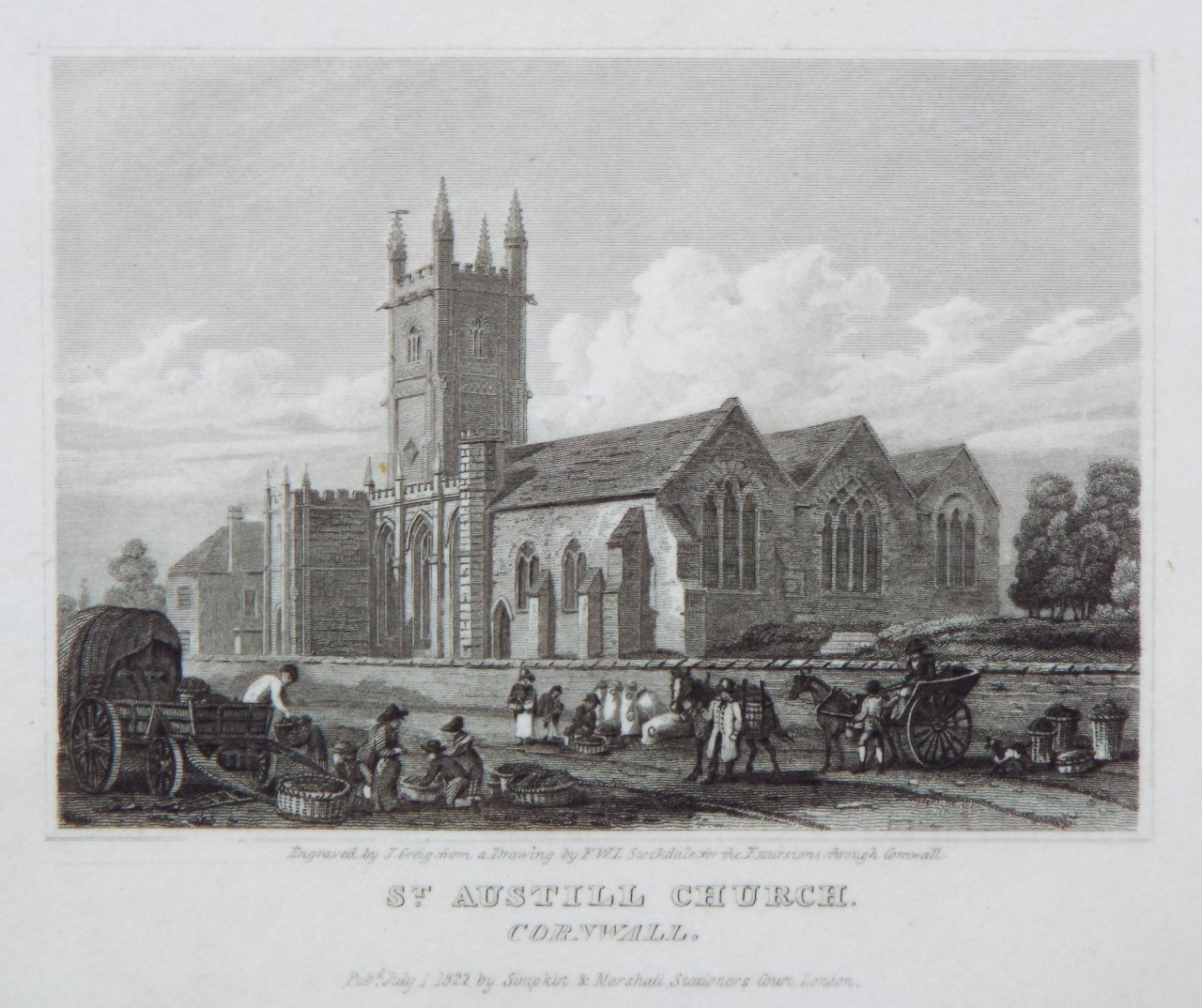 Print - St. Austell Church, Cornwall. - Greig