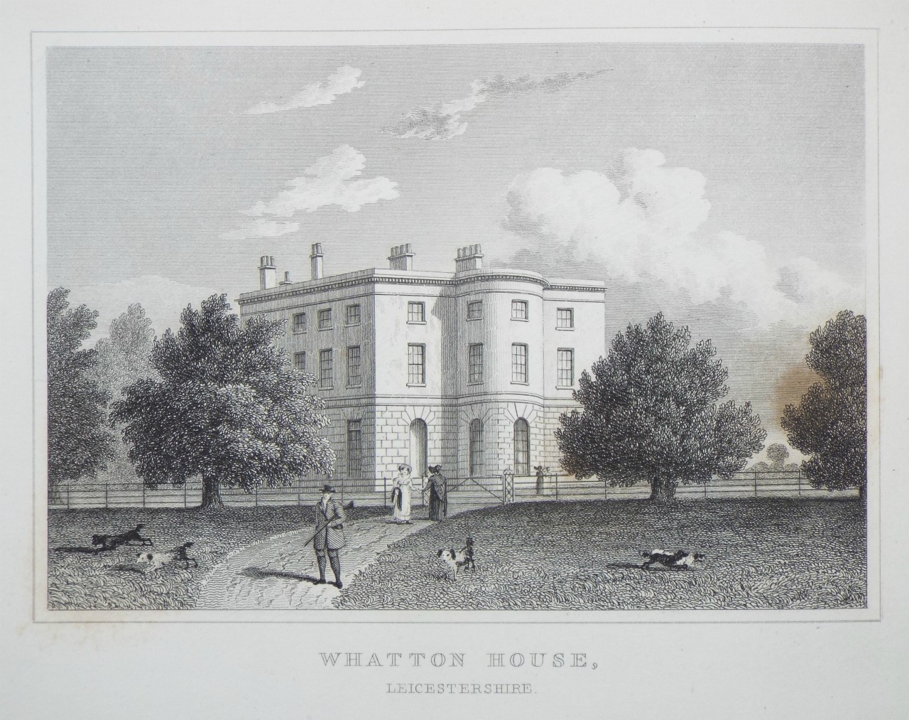 Print - Whatton House, Leicestershire. - Starling