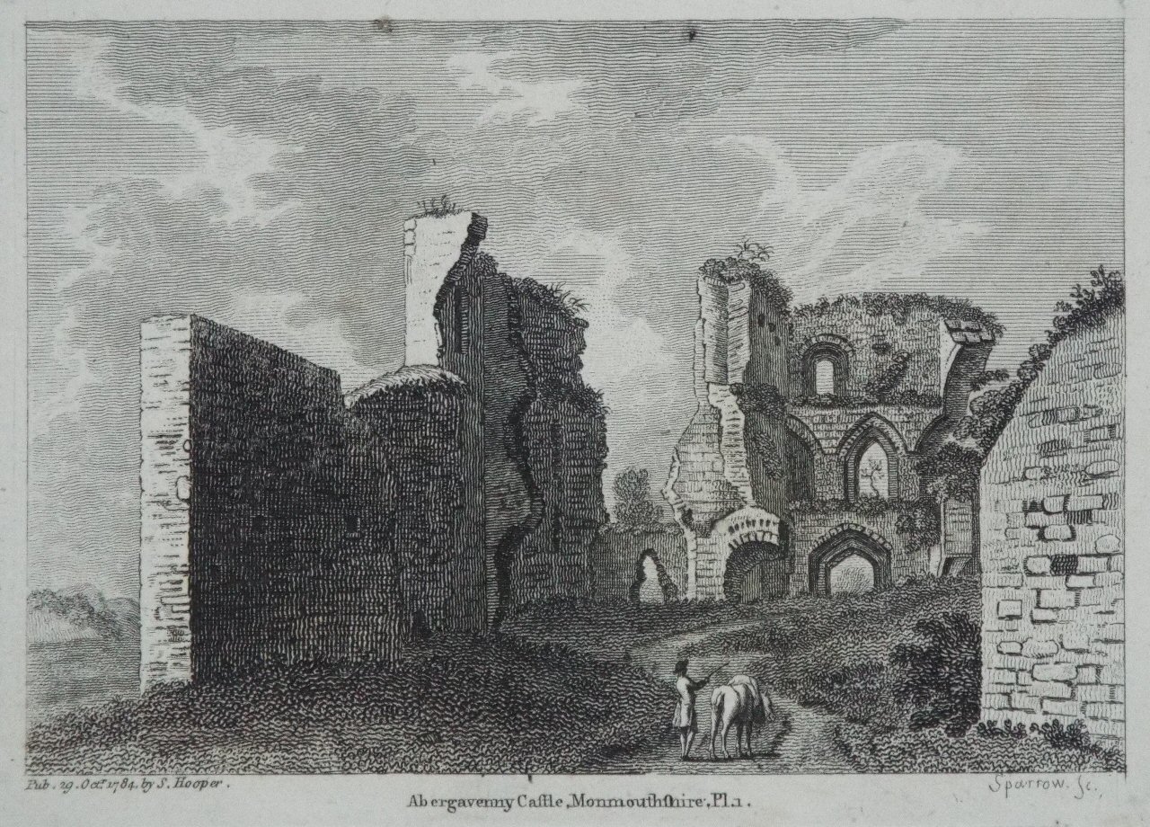 Print - Abergavenny Castle, Monmouthshire, Pl.1. - 