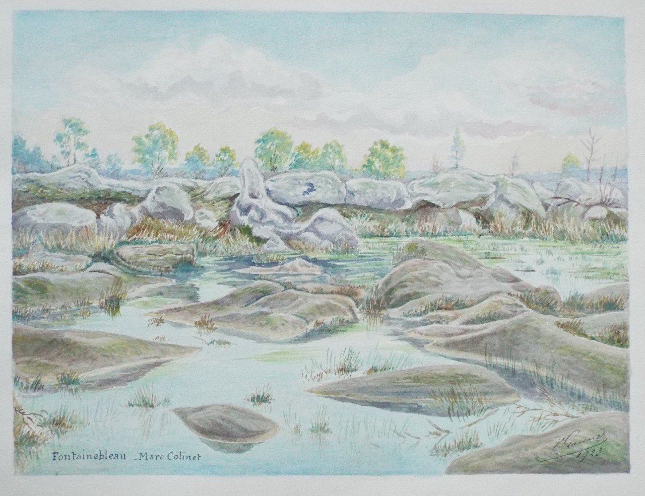 Watercolour - Fontainebleau