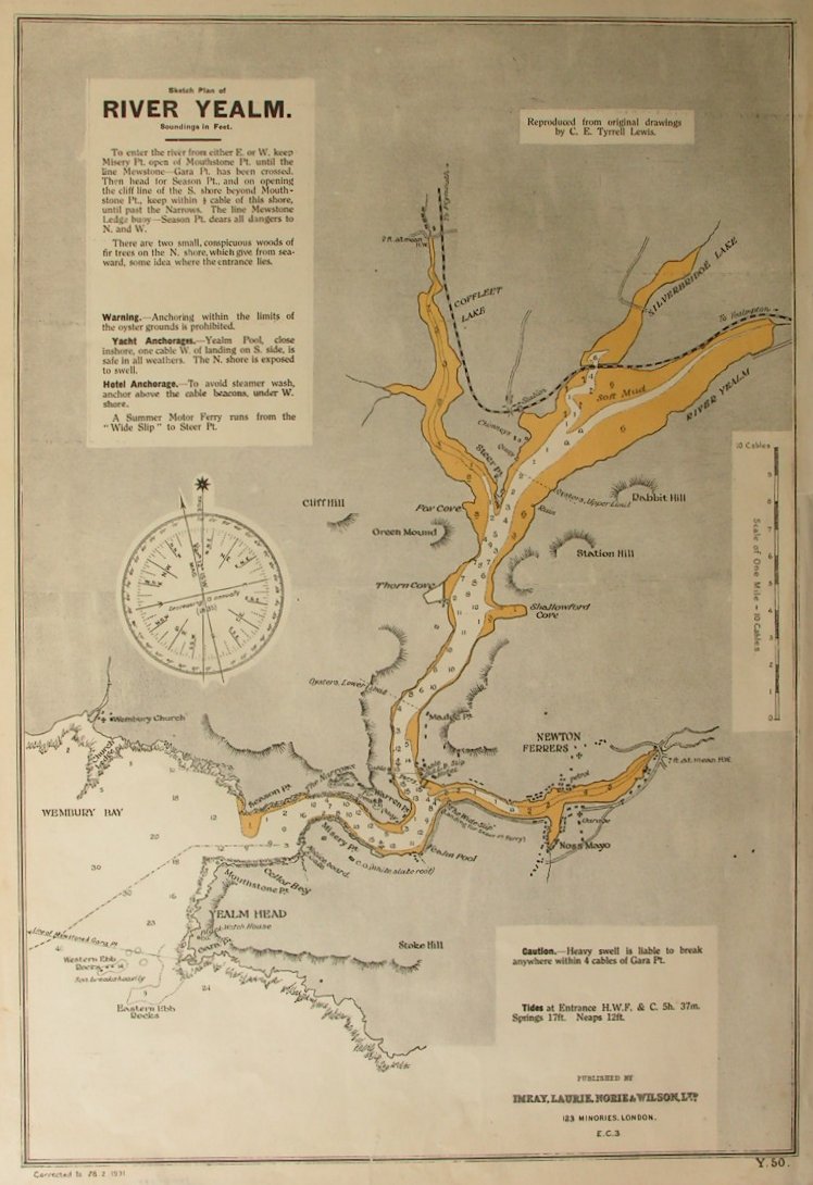 Map of River Yealm