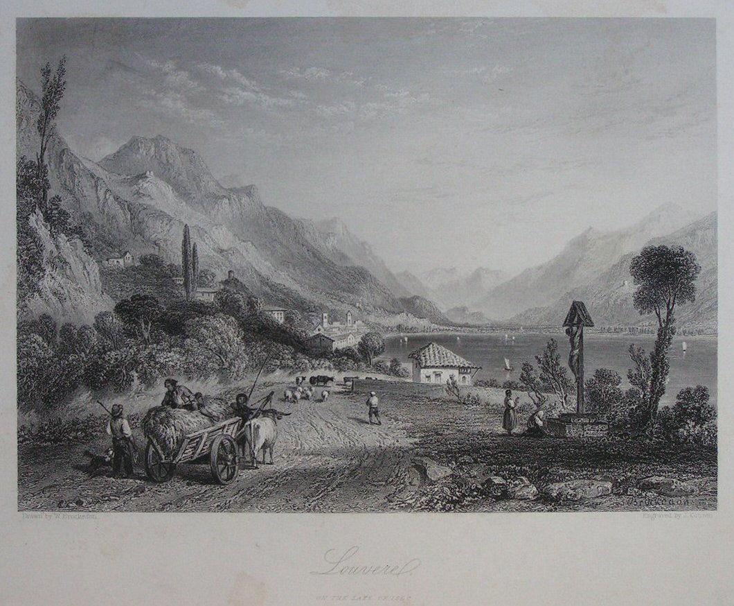 Print - Louvere on the Lake of Iseo - Cousen