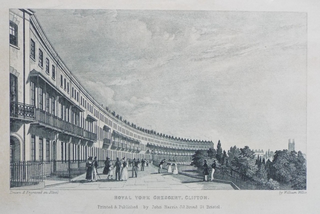 Print - Royal York Crecent, Clifton. - Willis