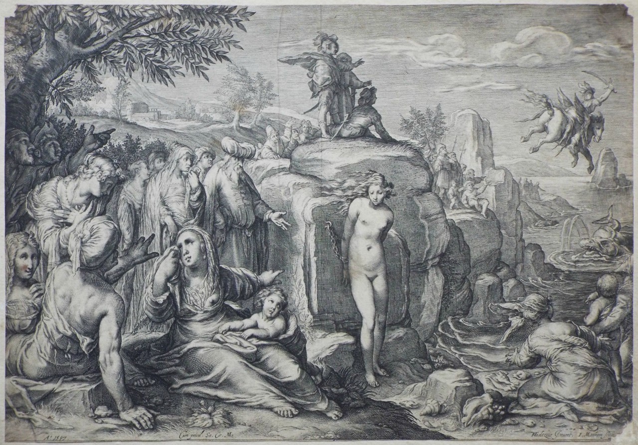 Print - Andromeda chained to the rock - Matham