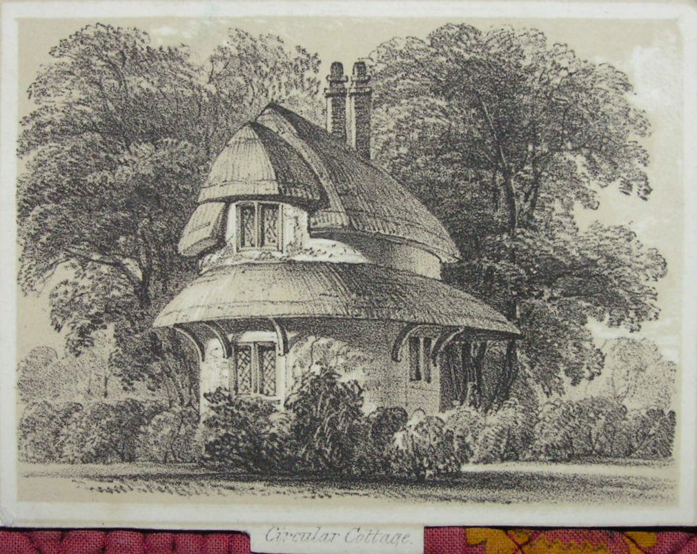 Lithograph - Circular Cottage
