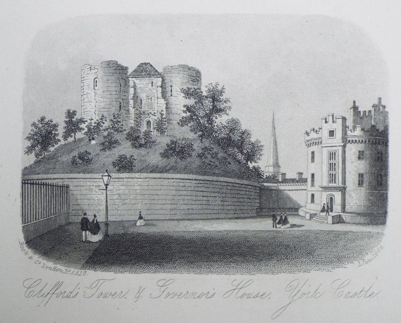 Steel Vignette - Clifford's Tower & Governor's House, York. - Rock