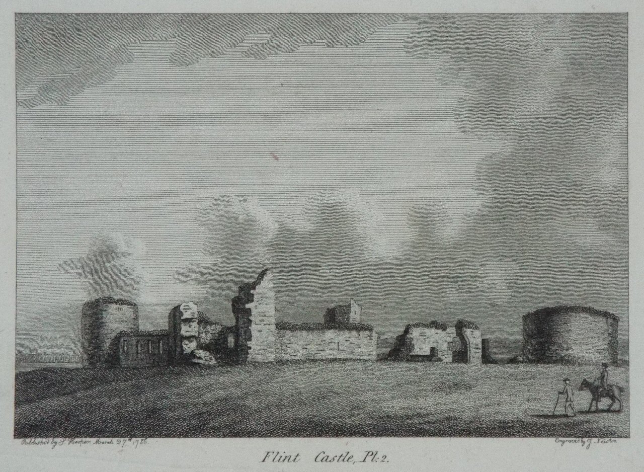 Print - Flint Castle, Pl.2. - 