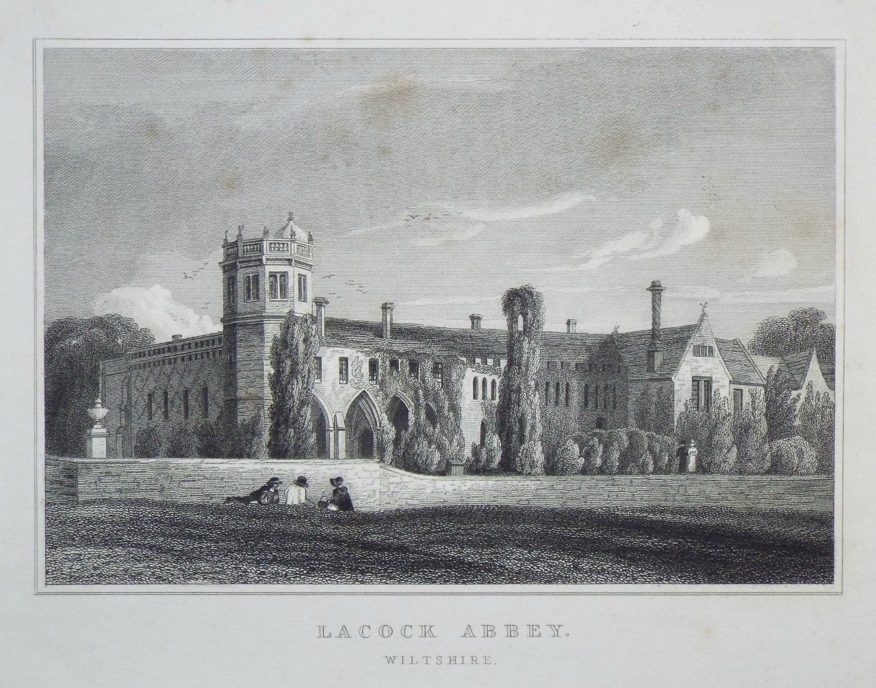 Print - Lacock Abbey, Wiltshire. - Garner