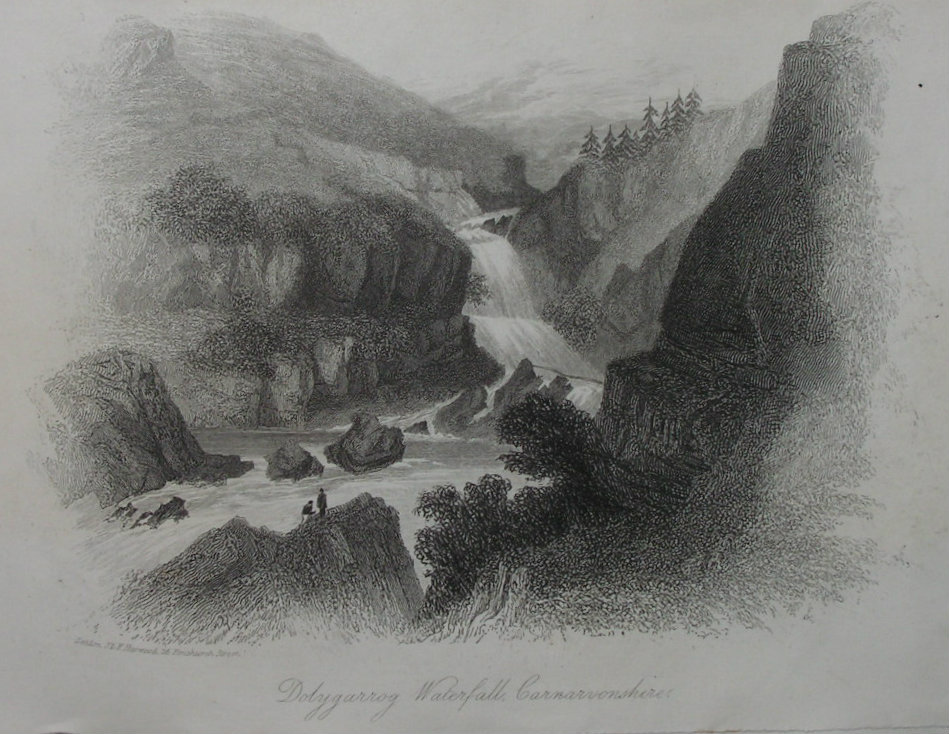 Steel Vignette - Dolygarrog Waterfall, Caernarvonshire.